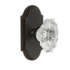 Arc Short Plate with Biarritz Crystal Knob in Timeless Bronze