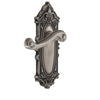 Grande Victorian Long Plate with Newport Lever in Antique Pewter