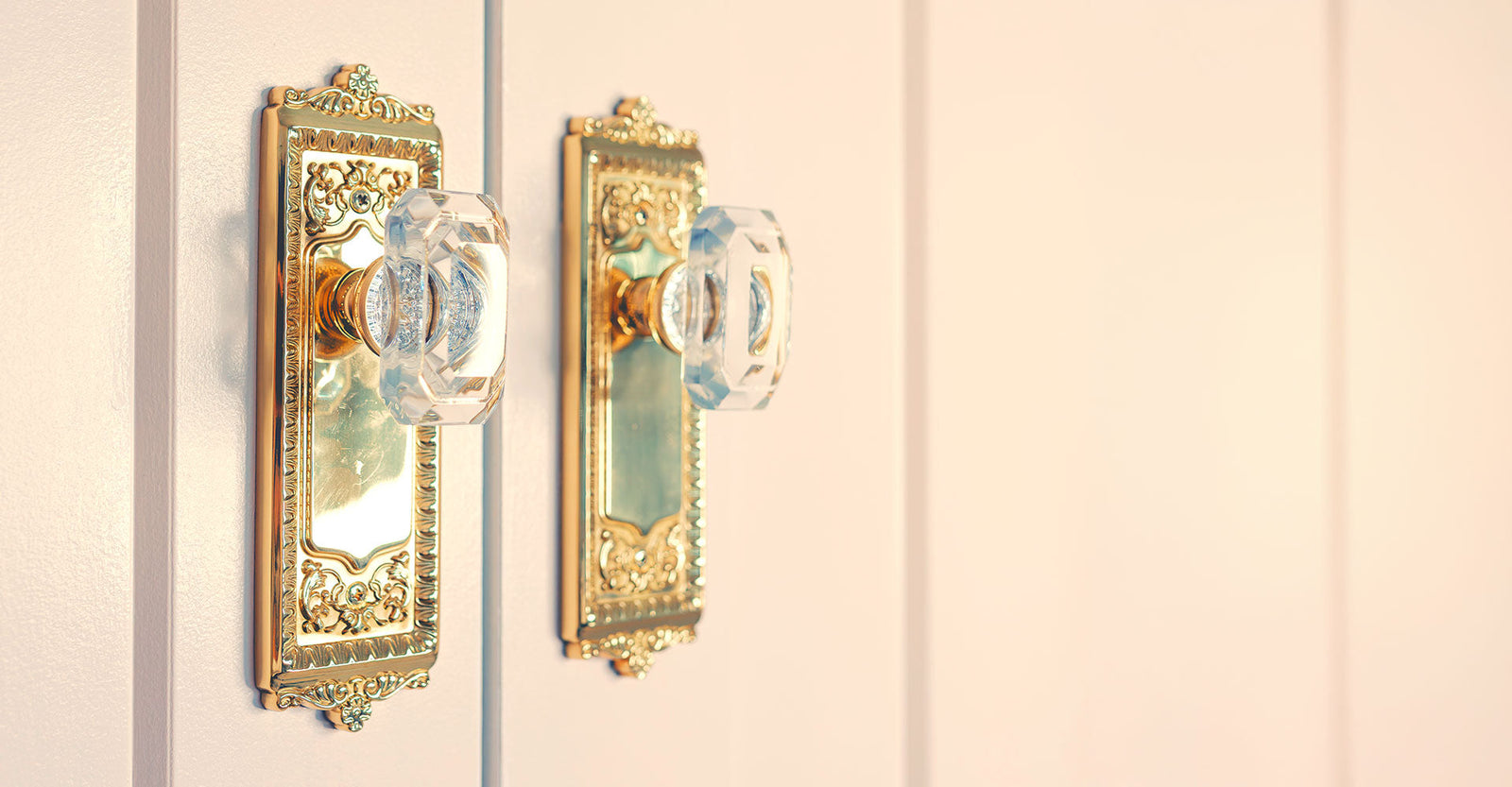 A Nursery Gets A Luxe Upgrade with Crystal Door Hardware
