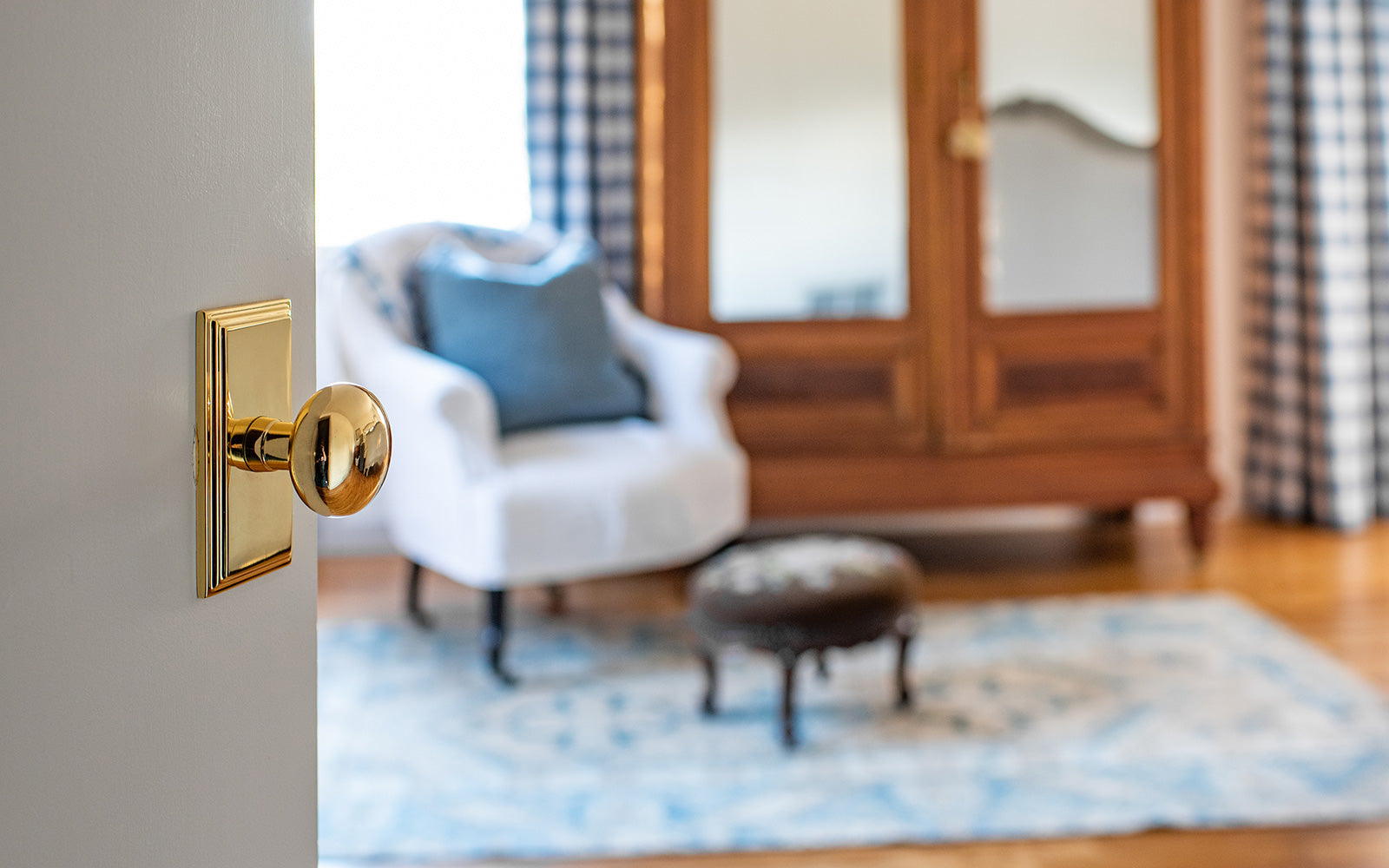 miss mustard seed grandeur hardware polished brass door hardware in a traditional home