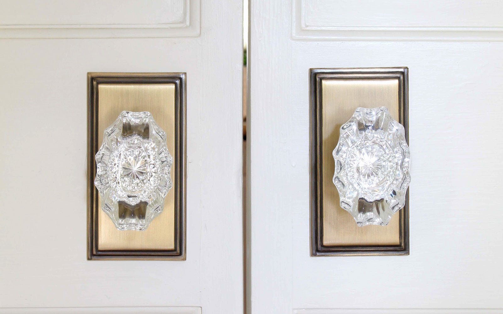 luxury Crystal doorknob grandeur hardware brass knobs
