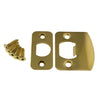 Round Latch Kit in Polished Brass