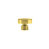 3.3mm Button Finial in Polished Brass
