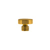 3.3mm Button Finial in Unlacquered Brass