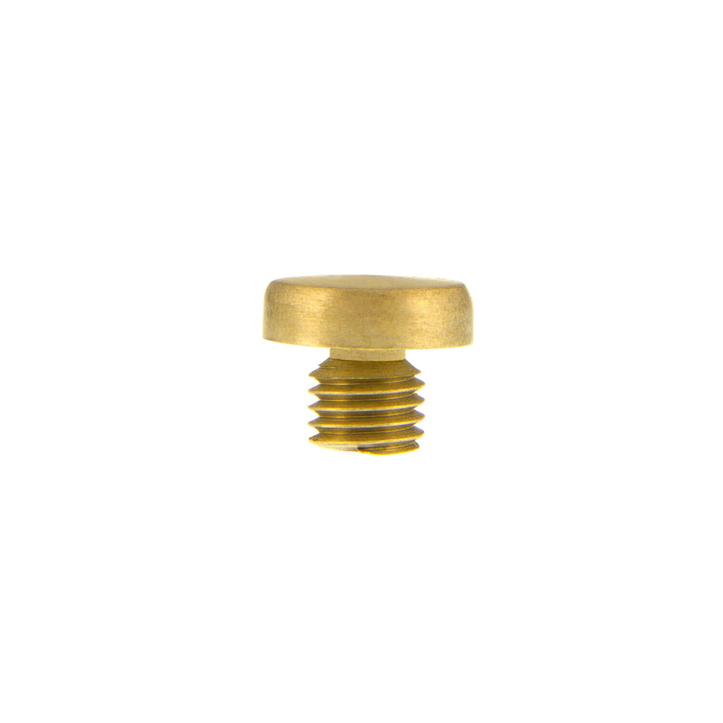3.3mm Button Finial in Satin Brass