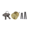 Deadbolt Cylinder and Cover without Key Code in Satin Brass