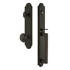 Arc One-Piece Handleset with D Grip and Windsor Knob in Timeless Bronze