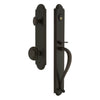 Arc One-Piece Handleset with S Grip and Circulaire Knob in Timeless Bronze