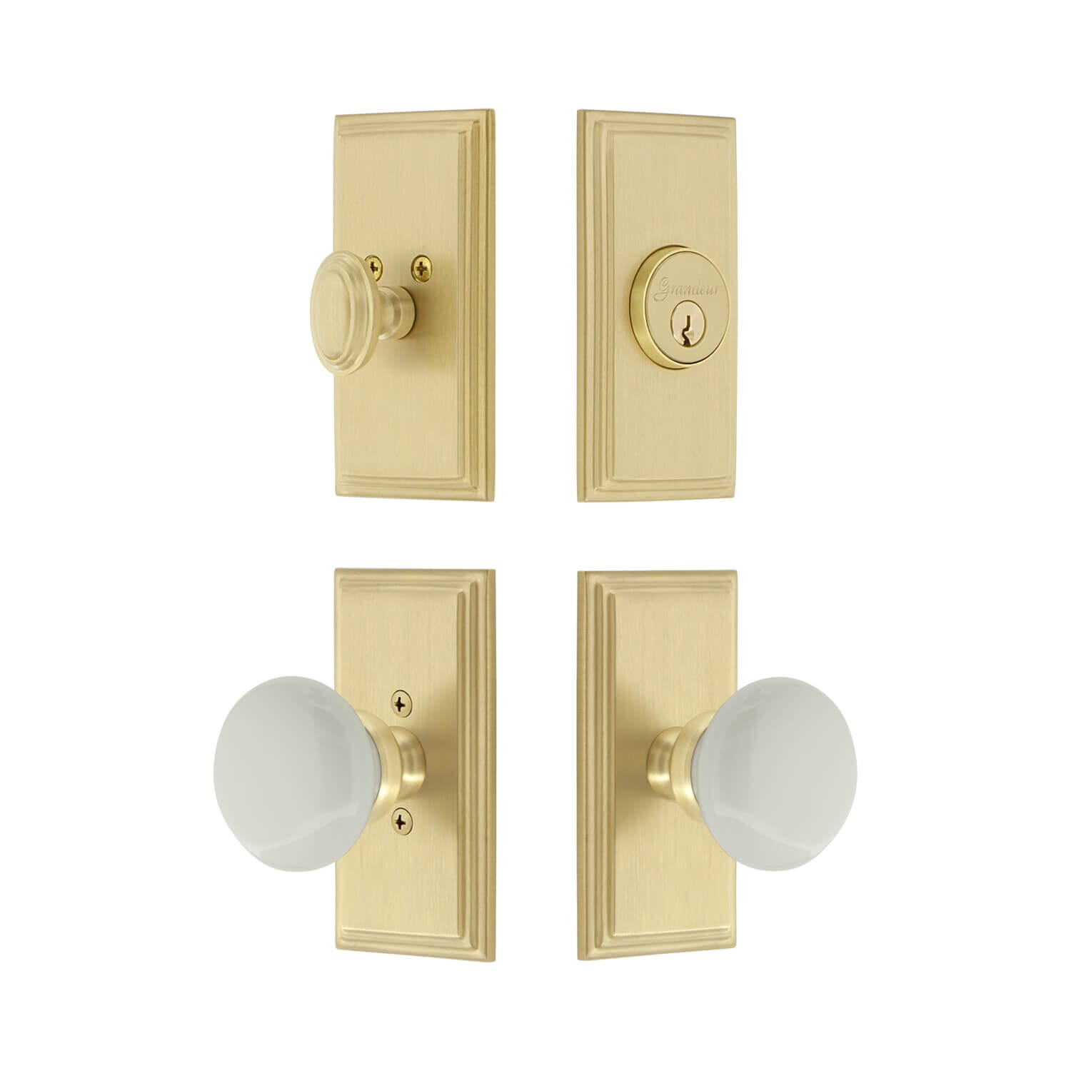 Rounded Brass Hardware, Front Door Hardware