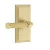 Carré Short Plate with Soleil Lever in Satin Brass