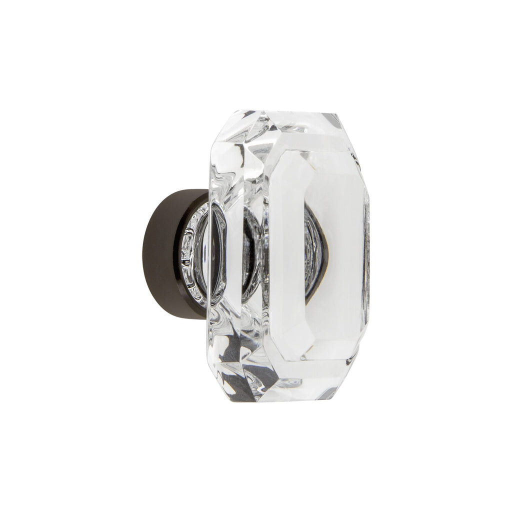 Baguette Clear Crystal 1-3/4" Cabinet Knob in Timeless Bronze
