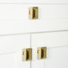 Carré 1-3/4” Cabinet Knob in Lifetime Brass