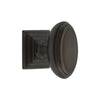 Anneau 1-3/4" Cabinet Knob with Carré Square Rosette in Timeless Bronze