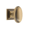 Eden Prairie 1-3/4” Cabinet Knob with Carré Square Rosette in Vintage Brass