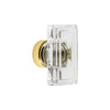 Carré Crystal 1-3/4” Cabinet Knob in Polished Brass