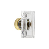 Carré Crystal 1-3/4” Cabinet Knob in Satin Brass