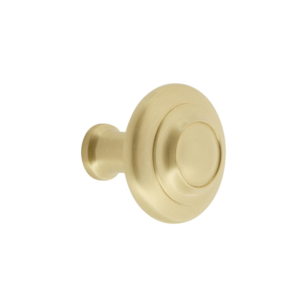 Circulaire 1-3/8” Cabinet Knob in Satin Brass