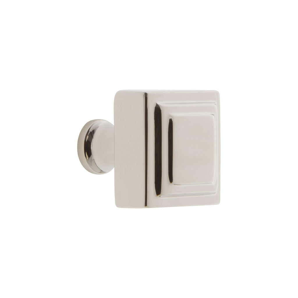 Carré 1-1/4” Square Cabinet Knob in Polished Nickel