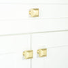 Carré 1-1/4” Square Cabinet Knob in Satin Brass