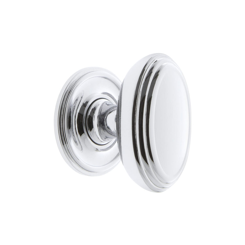 Anneau 1-3/4" Cabinet Knob with Georgetown Rosette in Bright Chrome