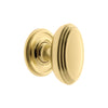 Anneau 1-3/4" Cabinet Knob with Georgetown Rosette in Polished Brass