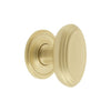 Anneau 1-3/4" Cabinet Knob with Georgetown Rosette in Satin Brass