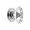 Biarritz Crystal 1-3/4" Cabinet Knob with Georgetown Rosette in Bright Chrome