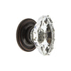 Biarritz Crystal 1-3/4" Cabinet Knob with Georgetown Rosette in Timeless Bronze