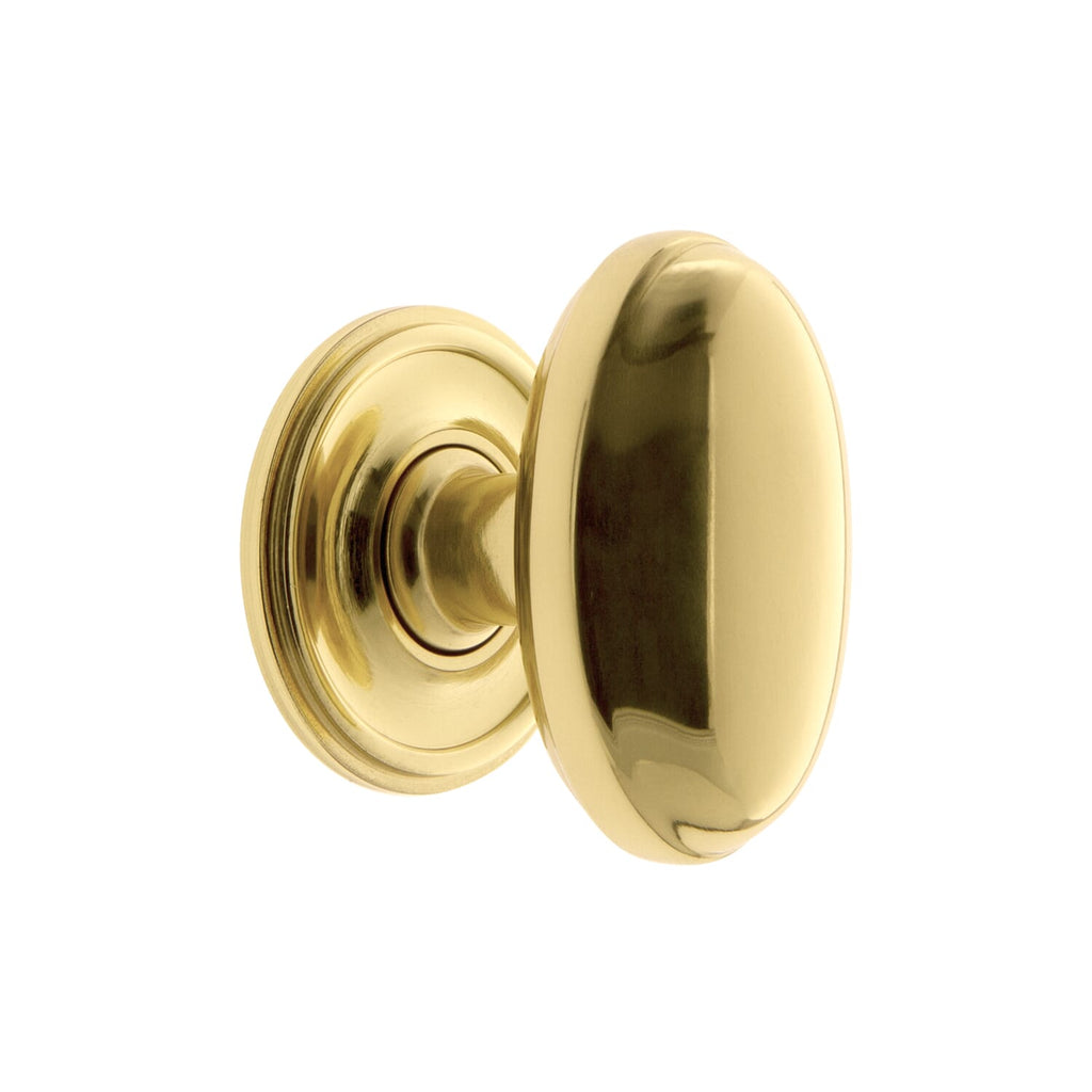 Eden Prairie 1-3/4” Cabinet Knob with Georgetown Rosette in Polished Brass