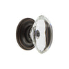 Provence Crystal 1-3/4" Cabinet Knob with Georgetown Rosette in Timeless Bronze