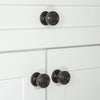 Soleil 1-3/8" Cabinet Knob with Georgetown Rosette in Timeless Bronze