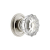 Versailles Crystal 1-3/8" Cabinet Knob with Georgetown Rosette in Polished Nickel
