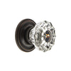 Versailles Crystal 1-3/8" Cabinet Knob with Georgetown Rosette in Timeless Bronze