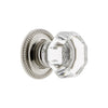 Chambord Crystal 1-3/8" Cabinet Knob with Newport Rosette in Polished Nickel