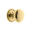 Fifth Avenue 1-3/8” Cabinet Knob with Newport Rosette in Polished Brass