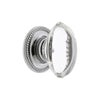 Provence Crystal 1-3/4" Cabinet Knob with Newport Rosette in Bright Chrome