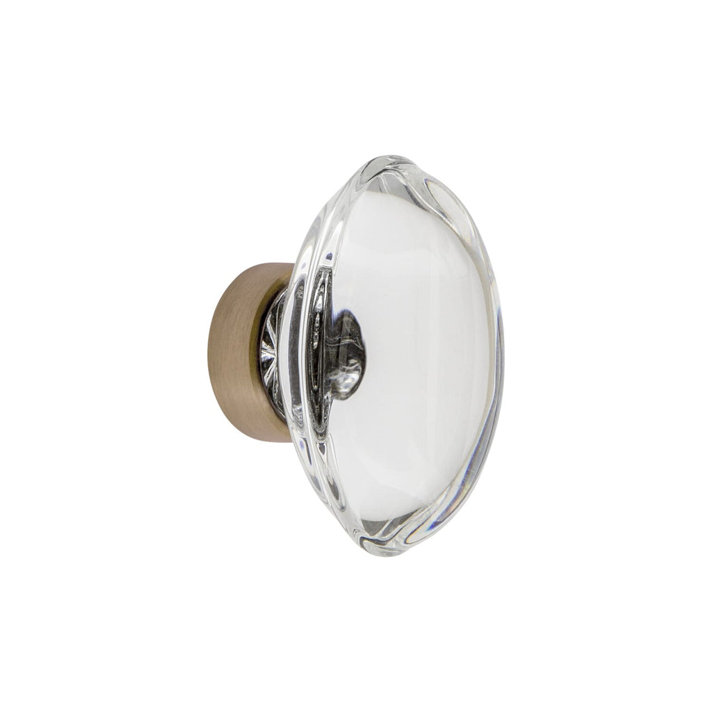 Provence Crystal 1-3/4" Cabinet Knob in Vintage Brass