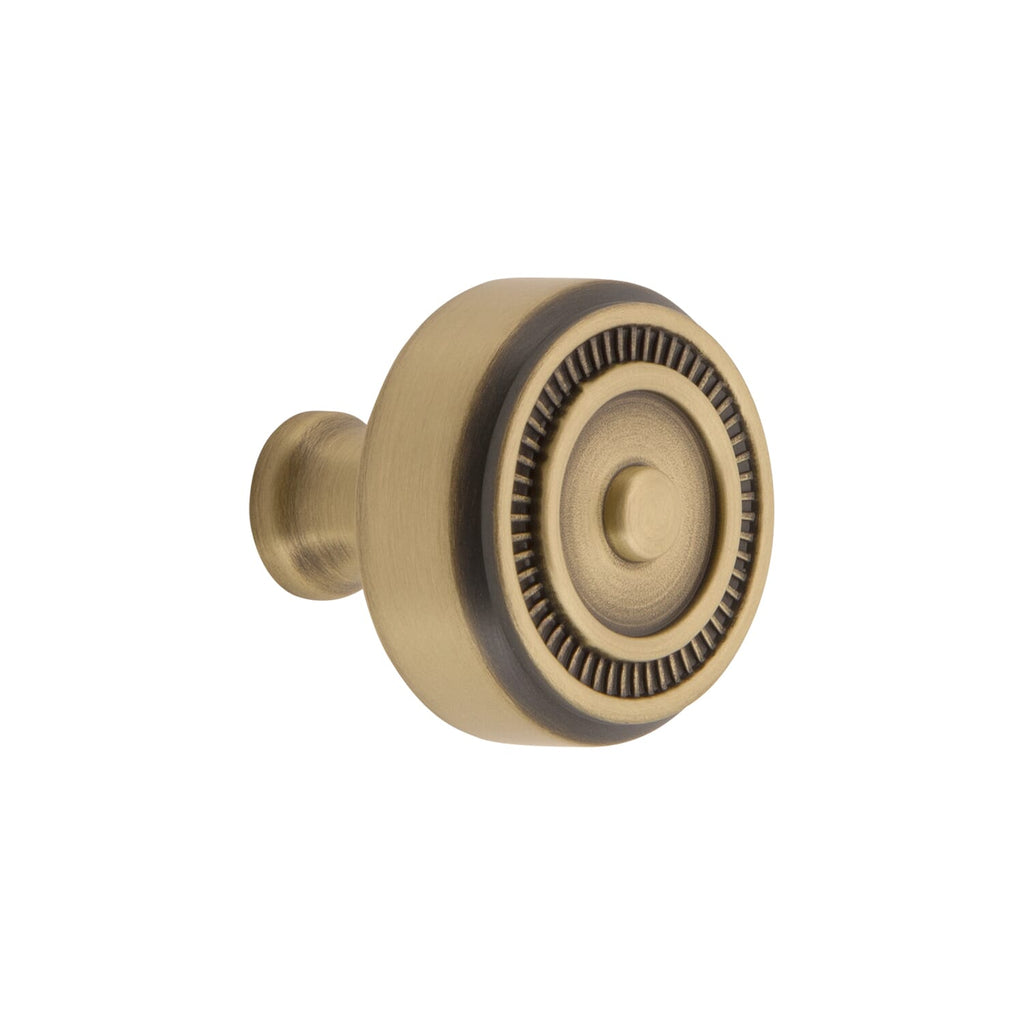Soleil 1-3/8” Cabinet Knob in Vintage Brass
