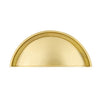 Soleil Cup Pull 3" on Center in Satin Brass