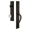 Fifth Avenue One-Piece Handleset with S Grip and Bordeaux Knob in Timeless Bronze