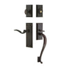 Fifth Avenue Plate S Grip Entry Set Bellagio Lever in Timeless Bronze