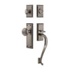 Fifth Avenue Plate S Grip Entry Set Fifth Avenue Knob in Antique Pewter