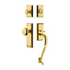 Fifth Avenue Plate S Grip Entry Set Fifth Avenue Knob in Lifetime Brass