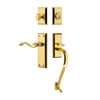 Fifth Avenue Plate S Grip Entry Set Portofino Lever in Lifetime Brass