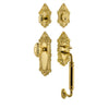 Grande Victorian Plate C Grip Entry Set Grande Victorian Knob in Lifetime Brass