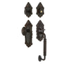 Grande Victorian Plate C Grip Entry Set Grande Victorian Knob in Timeless Bronze