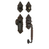 Grande Victorian Plate F Grip Entry Set Grande Victorian Knob in Timeless Bronze