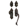 Grande Victorian Plate S Grip Entry Set Grande Victorian Knob in Timeless Bronze