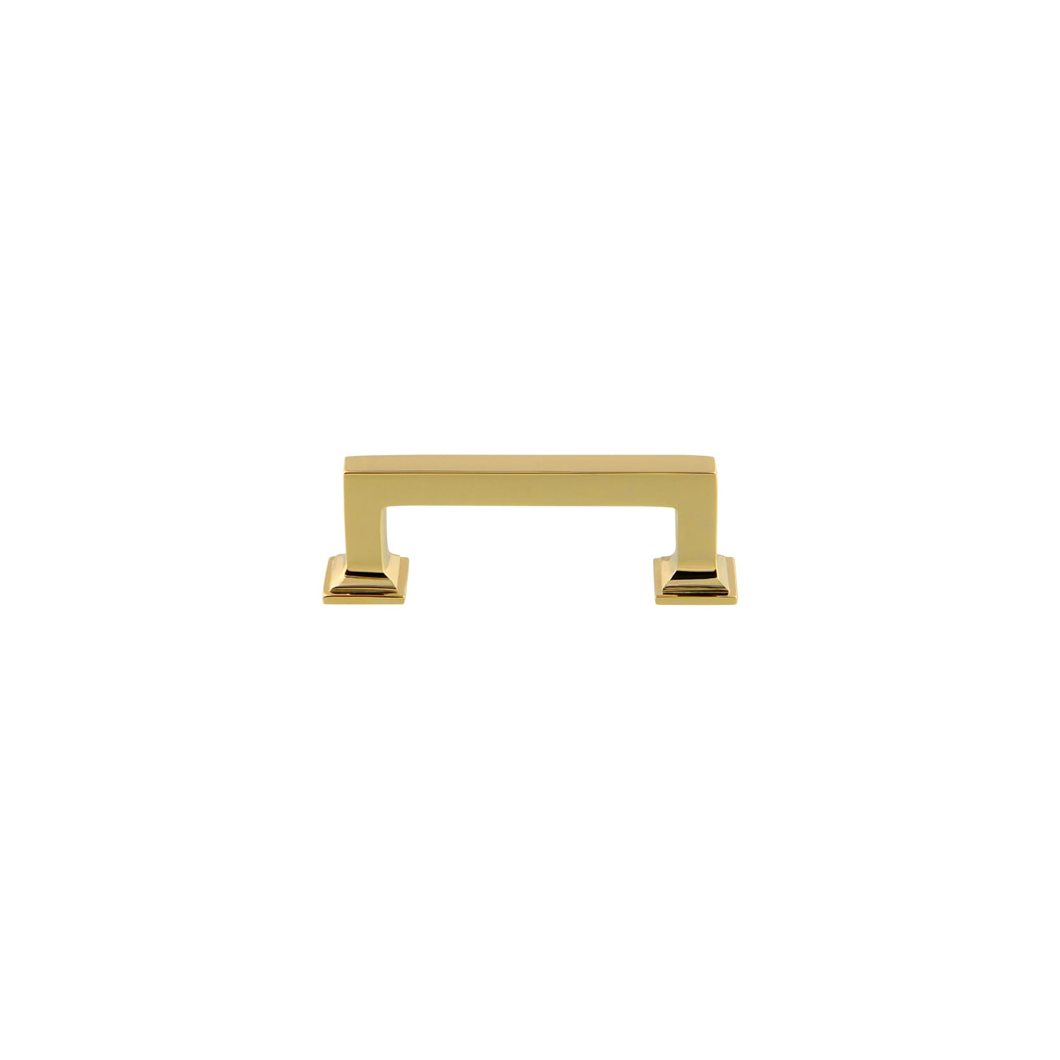 Grandeur Geneva 3" Brass Handle Pull Finish: Vintage Brass Grandeur Geneva 3" Brass Handle Pull Finish: Vintage Brass