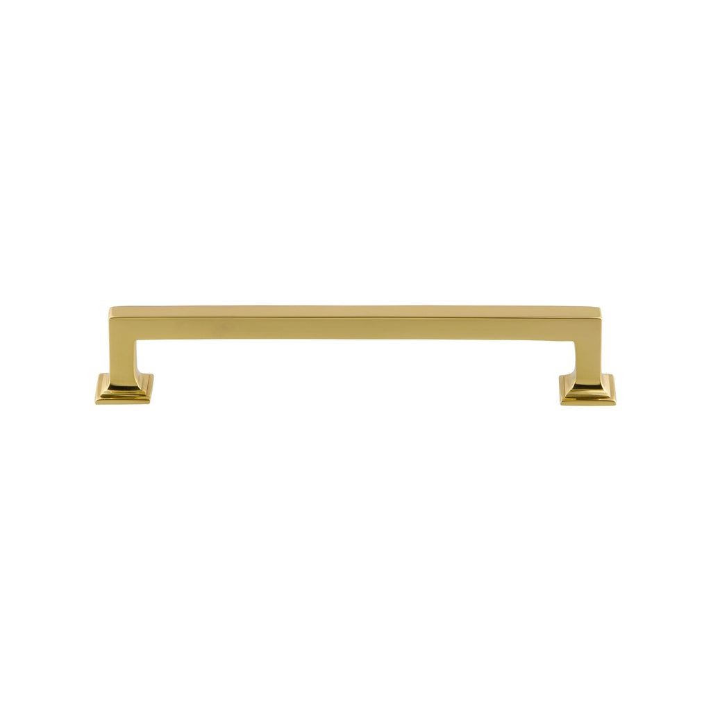 Geneva 6" Brass Handle Pull on center in Lifetime Brass